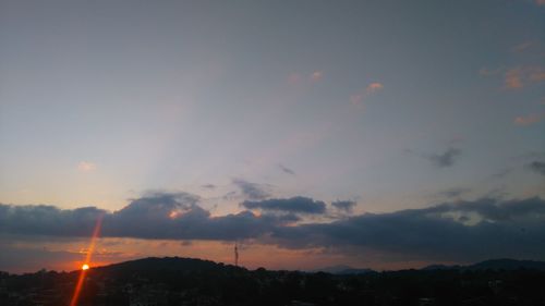 Scenic view of sky during sunset