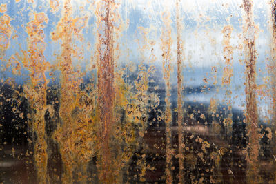 Full frame shot of rusty metal wall