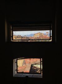 Low angle view of window in building