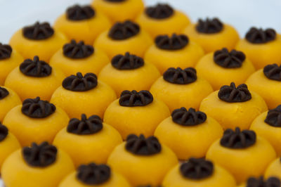 Close-up of yellow cake