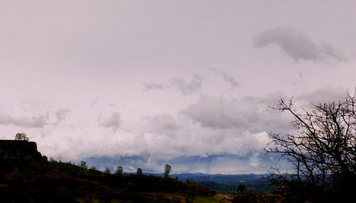 Low angle view of cloudy sky