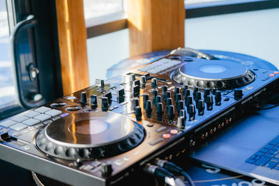 Close-up of computer