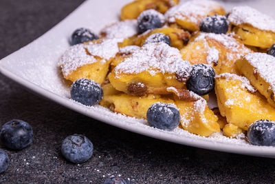 Close-up of dessert in plate