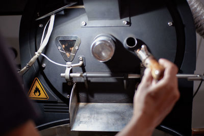 Modern coffee roasting machine