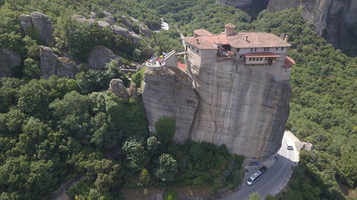 High angle view of buildings