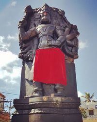 Low angle view of statue