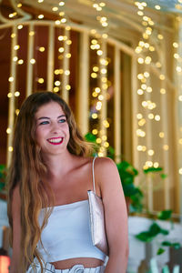 Portrait of a smiling young woman