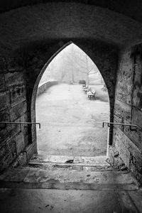 Archway of old building