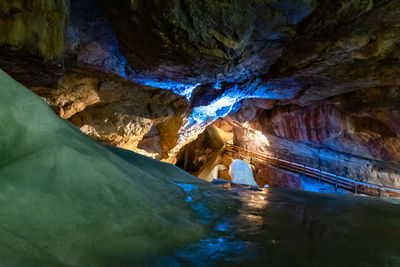 Rock formations in cave