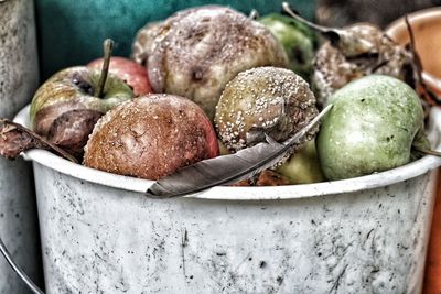 Close-up of fruits in container