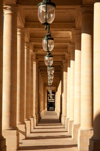 Corridor of historical building