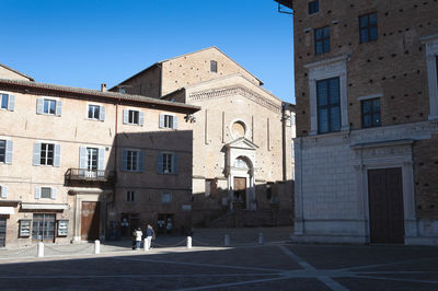 Urbino, city and world heritage site in the marche region of italy at sumemr