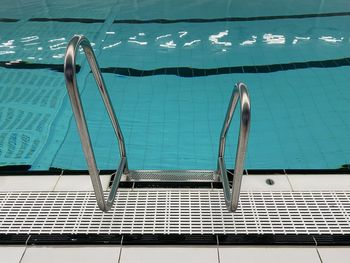 High angle view of swimming pool