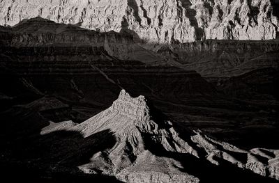 Rock formation on mountain