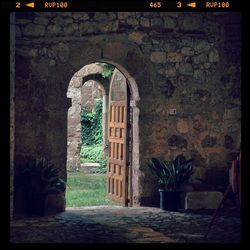 Entrance of old building