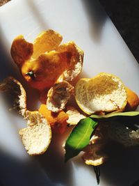 Close-up of food in plate on table