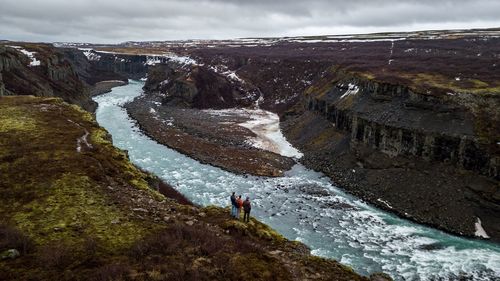 Scenic view of mountain against sky