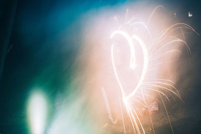 Light painting at night