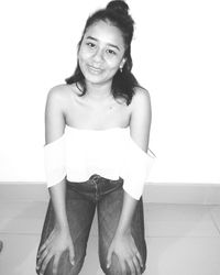 Portrait of a smiling young woman