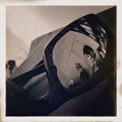 Close-up of carving on wall