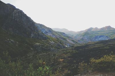 Scenic view of mountains