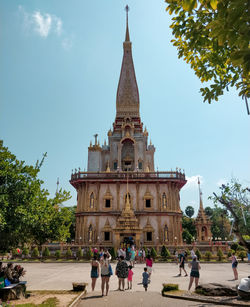 Group of people in front of building