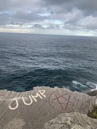 Scenic view of sea against sky