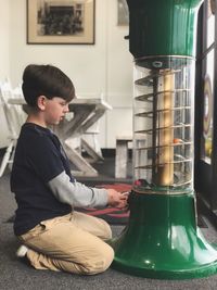 Boy in kitchen