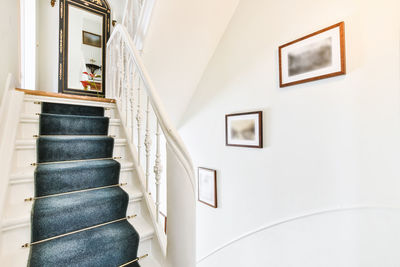 Low angle view of staircase in building