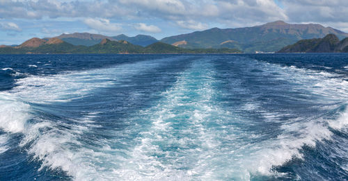 Scenic view of sea against sky