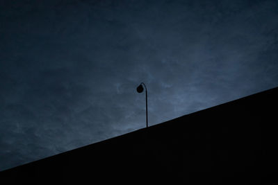 Low angle view of building against sky at night