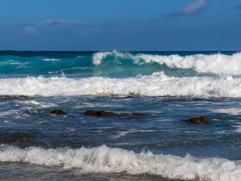 Scenic view of sea against sky