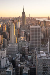 Aerial view of buildings in city