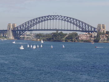 Bridge over river in city