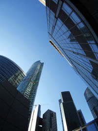 Low angle view of modern buildings