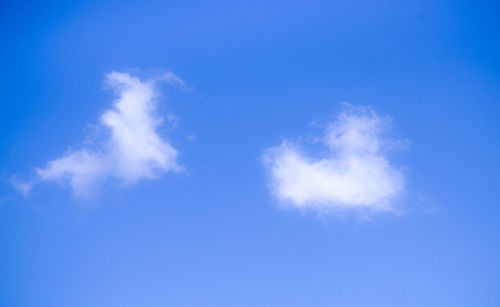 Low angle view of blue sky
