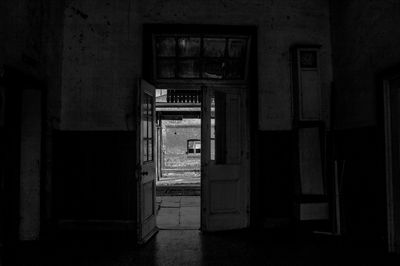 Interior of abandoned house