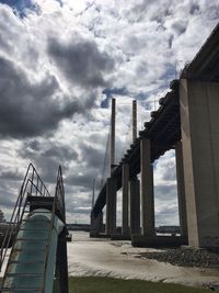 Low angle view of built structure against sky