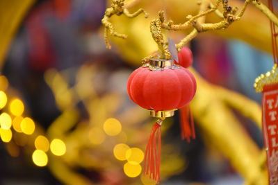 Chinese lanterns for decoration in traditional chinese new year.