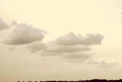 Low angle view of sky during sunset