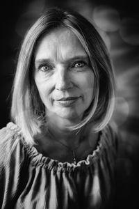 Close-up portrait of mature woman