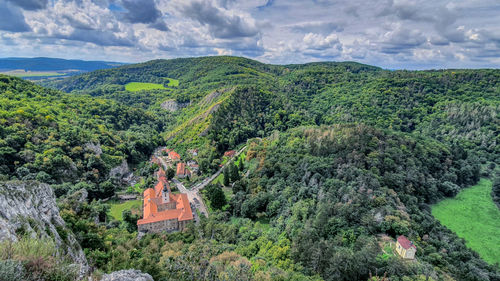 View from svatojánská rock wall - the best viewpoint of the czech karst