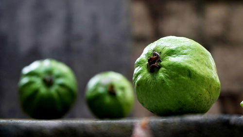 Three guava fruit