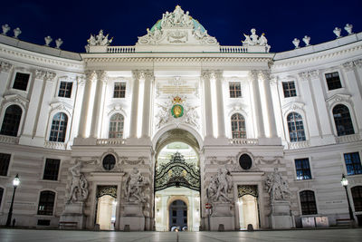 Low angle view of historic building against sky