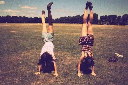 lifestyles, leisure activity, grass, field, standing, sky, casual clothing, person, full length, togetherness, rear view, childhood, grassy, low section, men, playing, girls