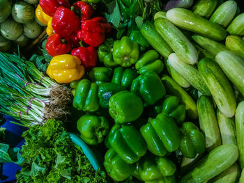 Close-up of vegetables for sale in market