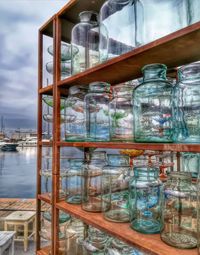 Close-up of glass jar