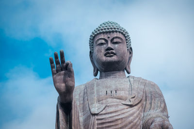 Big buddha ushiku daibutsu in japan. the largest buddha statue in the world.
