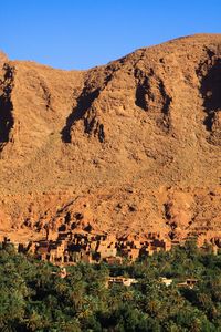 Scenic view of landscape against clear sky