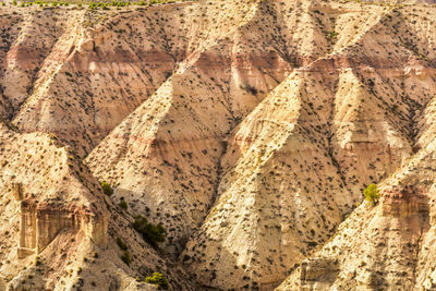 Aerial view of a desert